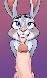 ahe_gao anthro big_penis blush bodily_fluids cum cum_on_face disney duo female genital_fluids genitals hi_res judy_hopps lagomorph looking_pleasured m115 male mammal penis solo_focus straight tongue tongue_out zootopia