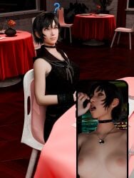 3d 3d_(artwork) black_hair choker clothed ferd3d final_fantasy final_fantasy_xv iris_amicitia nude nude_female selfie square_enix suggestive suggestive_pose