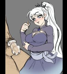 chastity_cage femdom galactic_overlord rwby weiss_schnee