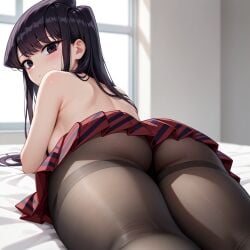 ai_generated ass ass_focus beautifulbbc komi-san_wa_komyushou_desu komi_shouko pantyhose skirt solo solo_female solo_focus thick_ass thick_thighs thighs