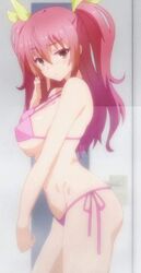 big_ass big_breasts bikini curvy_figure rakudai_kishi_no_cavalry red_eyes red_hair stella_vermillion