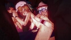 3d animated artist_name blindfolded_male dark-skinned_male flandre_scarlet gangbang netorare remilia_scarlet small_penis tagme touhou video