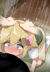 2boys absurd_res absurdres balls_deep basil_(omori) big_penis blonde_hair blowjob blue_eyes clothed crying cute cute_face cute_male deepthroat facefuck fellatio femboy flower_in_hair gay hands_on_head high_resolution highres huge_cock male_on_male mizumizuni omori rape scared scared_expression scared_face steam steamy steamy_breath steamy_penis sunny_(omori) tagme tearing_up tears twink worried worried_expression worried_face worried_look yaoi