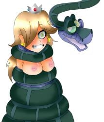 brainwashing breasts choking coiling hypnosis kaa_(jungle_book) mind_control mindless nipples rosalina snake super_mario_galaxy