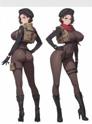 ai_generated bewitching_thighs big_breasts full_body jill_valentine resident_evil shu