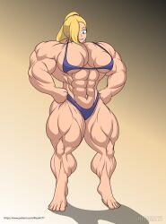 abs biceps bikini blonde_hair breasts calves deltoids forearms ino_yamanaka ino_yamanaka large_breasts muscle_girl muscles muscular muscular_female naruto_(series) naruto_shippuden pectorals quads riseart77 taller_female taller_girl