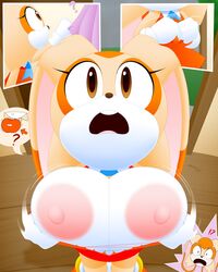 cream the rabbit from sega by slickehedge