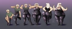 blonde_hair fat gender_transformation grumpy-tg sequence tagme transformation weight_gain