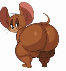 1boy 2020 animated anthro ass big_butt big_ears brown_body brown_fur full_body fur furry_only huge_butt jerry_mouse long_ass looking_at_viewer looking_back male male_only mammal meme mouse murid murine pac-man_eyes pinkanimations rear_view rodent round_ears short_playtime smirk solo sssonic2 tom_and_jerry turner_entertainment twerking what whiskers white_background