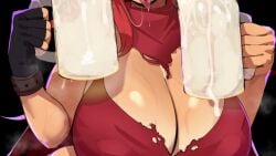 1boy 1girls 2d 2d_(artwork) 2d_artwork abs absurdres aestheticc-meme big_breasts black_background black_hat blowjob breasts breasts_bigger_than_head busty color colored commentary cowgirl cum cum_in_container cum_in_cup cup dark-skinned_male earrings english_commentary erection fellatio female hat heart highres huge_breasts jewelry large_breasts light-skinned_male light_skin lipstick_on_penis long_hair male misuzugon mug muscular muscular_male navel nipple_piercing nipples official_alternate_costume opennsfwsp oral oral_penetration oral_sex penis piercing pirate_hat red_hair red_shirt shiny_skin shirt shirt_lift sidelocks simple_background sitting solo_focus sound sound_effects sound_warning standing sweat sweating sweaty sweaty_body tagme thigh_strap variant_set veins veiny_penis video virtual_youtuber yaggayooga yellow_eyes zentreya zentreya_(dragon) zentreya_(dragon)_(outlaw)