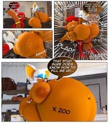 3d 3d_(artwork) anthro ass balls bat belly big_ass big_balls big_belly big_breasts big_butt big_penis breasts butt butt_slap claws comic digital_media_(artwork) duo echidna english_text female genitals hi_res huge_ass huge_balls huge_belly huge_breasts huge_butt huge_cock huge_penis hyper hyper_ass hyper_balls hyper_belly hyper_breasts hyper_genitalia hyper_penis hyper_pregnancy knuckles_the_echidna large_ass large_balls large_breasts large_penis lips looking_back looking_pleasured lustful_gaze male male/female mammal moan monotreme motion_lines navel outie_navel penetration penis pregnancy_tally pregnant pregnant_anthro pregnant_female profanity rocketspuff rouge_the_bat sega slap sonic_(series) sonic_the_hedgehog_(series) spank_marks spanking speech_bubble text thick_lips thick_thighs thought_bubble time_skip vaginal vaginal_penetration voluptuous_female wide_hips