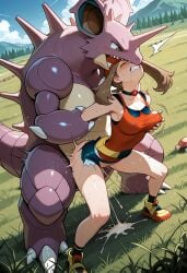 may_(pokemon) nidoking pokemon pokemon_(species) pokephilia generation_1_pokemon rough_sex crazy interspecies interspecies_sex beastiality biting grabbing pushing rough clothed_sex drooling sex_from_behind sex ai_generated ai_assisted ai ai_art ai-created stable_diffision greymaker nintendo game_freak male_pokemon/female_human male_pokemon female_human female_human/male_pokemon standing_sex