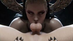 1boy 1girls 3d animated athletic_female blowjob deepthroat face_fucking fellatio human light-skinned_female light-skinned_male milf mother_miranda_(resident_evil) pale-skinned_female resident_evil resident_evil_8:_village short_video shorter_than_10_seconds sound tagme ulfsark3d video