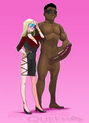 1boy bull dark-skinned_male femdom hina koneko_queen male milf petplay qos qos_clothing queen_of_spades