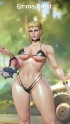 1girls 3d 3d_animation ass ass_focus big_breasts bikini emma_frost emma_frost_(marvel_rivals) female female_only flexyy352 game_mod gameplay longer_than_10_seconds marvel marvel_comics marvel_rivals mod shorter_than_30_seconds solo_female tagme tiktok video x-men