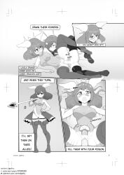 onion_jigoku magical_girl futa_on_female futanari cum_inside cum_in_pussy explicit sex missionary_position heart-shaped_pupils corruption dark_magic mana_drain magic_penis depowered delinquent manga_page