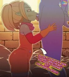 1boy 1girls 2d 2d_(artwork) animated ass balls big_ass blowjob blue_skin d-art demon_boy demon_girl dragon_ball female glorio_(dragon_ball) horny_female male moaning naked_male orange_clothing orange_gloves panzy_(dragon_ball_daima) penis penis_in_mouth shaking_ass shieldshroud shortstack size_difference sound sound_effects tagme testicles text thick_ass thoughts tongue veins video voice_acted