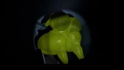 3d animated big_ass big_breasts big_tummy bimbo chica_(fnaf) five_nights_at_freddy's five_nights_at_freddy's_4 hyper_ass hyper_breasts nightmare_chica_(fnaf) selfupload solo tagme video vrchat vrchat_avatar wtf