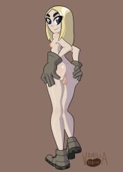 vanillabeeens female solo ass pussy anus blonde_hair dc_comics teen_titans terra_(dc) 2018 breasts nipples small_breasts nude 1girls