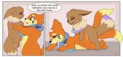 anal bodily_fluids buizel cum cum_from_nose cum_in_nose cum_inside cum_through duo eeveelution english_text exhausted feral flowerbud generation_4_pokemon genital_fluids hi_res male male/male meep_the_eevee nintendo pain pokemon pokemon_(species) size_difference soggy_(soggybuizel) text