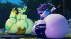 hyper hyper_ass hyper_butt hyper_hips hyper_thighs huge_ass huge_butt huge_thighs huge_hips furry anthro 3d 3d_(artwork) male male_only side_view front_view from_side roblox robloxian roblox_studio shorksenjoyer femboy gay hyper_penis energy_drink drinking