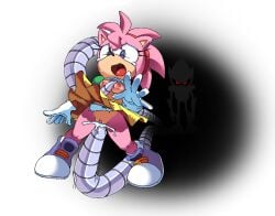 1girls amy_rose breasts clothing coolblue crying cum cum_in_pussy cum_inside dress edited female green_shirt mechanical_tentacles metal_sonic nipples open_mouth orange_skirt panties penetration pussy rape red_eyes restrained shirt shirt_lift short_hair skirt skirt_lift sonic_(series) sonic_the_hedgehog_(series) spread_legs tears tentacle tentacle_between_breasts tentacle_paizuri tentacle_rape torn_clothes vaginal_penetration white_panties third-party_edit sonic_the_hedgehog_(archie) classic_amy_rose_(archie) sonic_the_hedgehog_(comics)