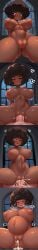 margaret_(glass_staircase) puppet_combo the_glass_staircase afro female 1girls 1boy faceless_male male_pov impregnation cum cum_inside cum_in_pussy cumflation cumflated_belly big_breasts breasts brown_eyes nipples vaginal_penetration penis pussy thighhighs smile open_mouth tongue_out tongue cum_drip cum_dripping cum_dripping_out_of_pussy indoors manor grey_background night teeth ai_generated ai_assisted ai_art sansynsfw 2026 hi_res pixai rule_63 self_upload style_emulation style edit edited cowgirl_position thick_thighs wide_hips black_hair dark_skin dark-skinned_female ahe_gao ahegao rolling_eyes :o wide_eyed half-closed_eyes heart heavy_breathing