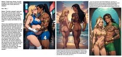 ai_generated blonde_hair breasts cheating cheating_mother cheating_wife conjugal_slavery cum cum_in_pussy cum_inside dark-skinned_male doggy_style fantastic_four from_behind interracial invisible_woman large_cock marvel marvel_comics namor namor_mckenzie_(sub-mariner) pregnant pregnant_belly rough_sex seduction sex sex_from_behind stockholm_syndrome sue_richards sue_storm sue_storm_queen_of_atlantis