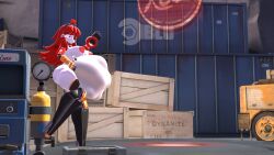 1girls 3d after_anal_vore after_vore big_ass big_breasts digesting_prey digestion female female_only mimi_sentry post-vore prey_outline robot_girl robot_pred source_filmmaker team_fortress_2 unwilling_prey vore