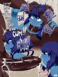 blue_body deep_blowjob deepthroat huge_cock jlullaby lapis_lazuli_(steven_universe) oral oral_penetration purple_hair pussy_juice secret_comics steven_universe tagme tongue_out video xray_view