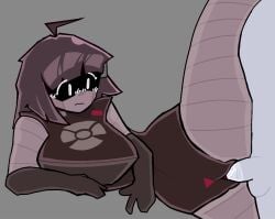 1boy 1girls anon anonymous_male battle_for_dream_island bfdi bfdia blush blush_lines blushing clitoris clothed_sex gijinka human humanized laying_down object_shows remote_(bfdi) robot sex the_power_of_two thick thick_thighs tornedpaper tpot vaginal vaginal_penetration vaginal_sex