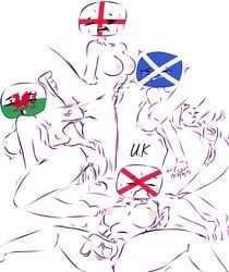 anal arm_grab bending_over countryhumans countryhumans_girl england england_(countryhumans) english_flag flawsy foursome kneeling leg_up legs_apart moanong northern_ireland northern_ireland_(countryhumans) northern_irish_flag one_leg_up scotland scotland_(countryhumans) scottish_flag sweat sweating tagme tearing vaginal_sex wales wales_(countryhumans) welsh_flag