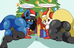 braixen from christmas by nr ac