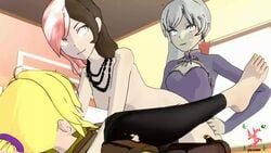 1futa 2girls 3d anal animated ass blonde_hair blue_eyes breasts clothed_female_nude_female erection feet female full-package_futanari futa_on_female futanari group_sex happy_sex heart-shaped_pupils heterochromia human long_hair multicolored_hair multiple_girls neo_(rwby) nipples no_sound penis ponytail red_eyes rwby sfmslayer silver_hair source_filmmaker testicles threesome toenail_polish torn_clothes vaginal_penetration video weiss_schnee white_hair yang_xiao_long yellow_toenail_polish