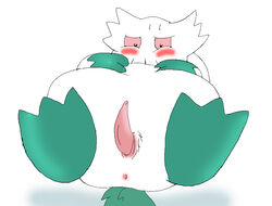 abomasnow anus artist_request blush colored lying male male_only nintendo nude on_back penis pokemon pokemon_(species) solo tagme year_request