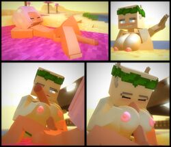 3d beach big_ass big_breasts big_butt big_penis blowjob blue_eyes brown_body brown_skin comic cuteskyler edit foreskin huge_ass huge_breasts huge_butt huge_cock laying_down mine-imator minecraft nate_witt paizuri pearl_(cuteskyler) pink_nipples purple_hair seaweed seaweed_on_head shark shark_girl sleeping tagme titfuck titjob veins veiny veiny_penis