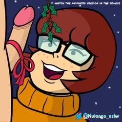 christmas hanna-barbera mistletoe nutango oral penis scooby-doo velma_dinkley xmas