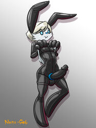 anthro bodysuit bunny bunny_boy cock_ring cute furry girly latex liw_the_snuggle_bunny male nana_gel