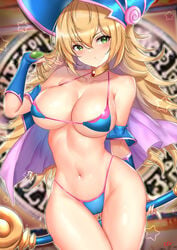 1girls big_breasts bikini breasts cleavage cyi cyicheng dark_magician_girl duel_monster female female_focus female_only large_breasts long_hair magical_girl micro_bikini shounen_jump tagme thin_waist wide_hips yu-gi-oh! yu-gi-oh!_duel_monsters