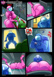 1boy 1girls air_vent among_us ass big_ass big_breasts blue_(among_us) blush breasts caught caught_in_the_act comic curvaceous dat_ass edit fat_ass female green_(among_us) huge_ass huge_breasts imminent_rape impostor_(among_us) kogeikun male page_1 page_number penetration penetration_through_clothes pink_(among_us) sex_through_clothes sex_through_clothing stuck stuck_in_vent surprise_buttsex surprised sussy sweat thick_thighs through_clothes through_clothing voluptuous wendolin