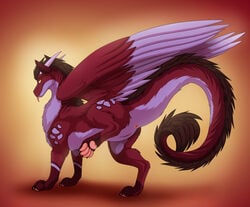 2020 anus ass dragon feathered_wings feathers female feral fur furred_dragon genitals hindpaw horn looking_at_viewer looking_back nude original_character pawpads paws presenting presenting_hindquarters presenting_pussy pussy raised_tail solo tongue tongue_out wings zetsin