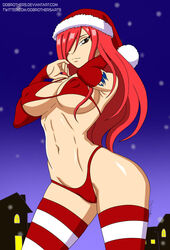 1girls abs arm_behind_head armpits arms_up artist_name ass belly belly_button bikini breasts brown_hair camel_toe cameltoe christmas cleavage dat_ass ddbrothers deviantart digital_media_(artwork) digital_painting_(artwork) erect_nipples erection erza_scarlet fairy_tail female female_focus female_only female_pubic_hair female_solo hair_on_breasts hair_on_shoulder hair_over_one_eye hips hourglass_figure long_sleeves long_socks looking_at_viewer looking_pleasured nipples nipples_visible_through_bra nipples_visible_through_clothing red_bikini red_hair red_sleeves santa_claus_(cosplay) santa_hat seducing seductive seductive_eyes seductive_smile shiny shiny_breasts shiny_hair shiny_skin shiny_thighs simple_background smile smiling smiling_at_viewer snow snowing solo solo_female solo_focus tattoo thick thick_ass thick_hips thick_thighs thigh_socks twitter twitter_username vagina watermark xmas