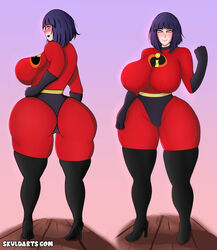 ass big_ass blush cosplay disney elastigirl_(cosplay) high_heels huge_breasts hyuuga_hinata large_ass naruto naruto_(series) naruto_shippuden pixar skuldarts smooth_skin the_incredibles thick_thighs