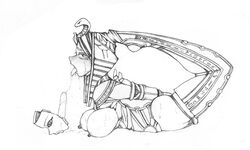 1girls after_deepthroat ahe_gao arched_back arms_behind_back big_breasts blushing bondage bound curse deepthroat dildo dildo_gag doodle drool drooling egyptian egyptian_clothes egyptian_headdress exhausted feet_over_head female female_only femsub heyorz hogtie legs_over_head lying_on_stomach monochrome mummification nipples oral perky_nipples pharaoh reverse_prayer side_view simple_background sketch sweat throat_training tied_up