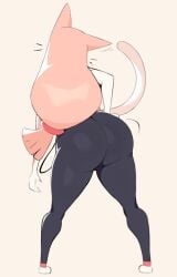 1boy anthro ass big_ass big_butt bubble_butt clothing fat_ass feline femboy gato_(kkoart) hand_on_hip huge_ass kkoart large_ass male male_only original rear_view solo thick_ass thick_thighs wide_hips