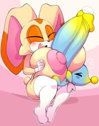 angstrom big_ass big_breasts big_penis blush breast_sucking breastfeeding bunny_girl chao_(sonic) cheese_the_chao cream_the_rabbit cum cute female gigantic_breasts huge_breasts hyper hyper_penis nude paizuri precum shortstack small_but_hung small_dom smaller_male sonic_(series) sonic_the_hedgehog_(series) stockings sucking_nipples tagme titfuck