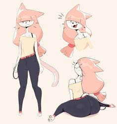 1boy anthro ass big_ass big_butt bubble_butt clothing fat_ass feline femboy gato_(kkoart) girly huge_ass kkoart large_ass looking_at_viewer male male_only original solo thick_ass thick_thighs wide_hips