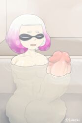 1futa areolae arms_behind_back balls big_breasts breasts closed_eyes erection futa_only futanari huge_balls huge_cock humanoid humanoid_penis hyper hyper_balls hyper_penis inkling nude pale_skin pearl_(splatoon) penis sauna sideebi solo solo_futa splatoon splatoon_2 steam water