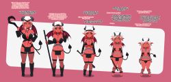 breakfast-bandit breast_reduction cleavage demon demon_girl demon_horns demon_tail demon_wings female huge_ass huge_breasts imp kisekae revealing_clothes shortstack shortstackification skin_color_change succubus thick_thighs transformation transformation_sequence wide_hips