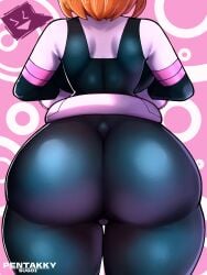 1girls ass big_ass big_breasts big_butt brown_hair dumptruck_ass dumptruck_butt fat_ass female female_only hero_outfit_(mha) large_ass my_hero_academia ochako_uraraka pawg penpen_(artist) solo solo_female solo_focus superheroine thick_ass thick_thighs thighs wide_hips